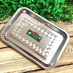 Mua MÂM INOX SUS 304 Cao Cấp SIÊU ĐẸP. Khay Khuôn mâm chữ nhật chứa đựng thực phẩm ĐA NĂNG  Hàng VIỆT NAM CHẤT LƯỢNG CAO
