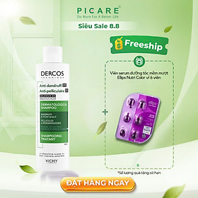 Dầu gội giúp giảm gàu dành cho da đầu dầu và ngứa Vichy 200ml