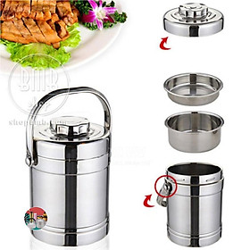 Cặp lồng giữ nhiệt 3 ngăn dung tích 2L 100% inox đẹp