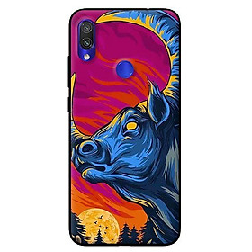 Ốp in cho Xiaomi Redmi Note 7 Trâu Xanh - Hàng chính hãng