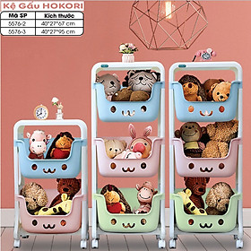 Mua Kệ Gấu Đựng Đồ Chơi Cho Bé  Kệ Bỉm Sữa Đựng Đồ Đa Năng 3 Tầng Có Bánh Xe Siêu Cute