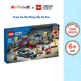 Đồ Chơi Lắp Ráp LEGO City Trạm Ga-Ra Nâng Cấp Xe Đua 60389 (507 chi tiết)