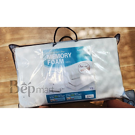 Mua Gối Memory Foam 50D Locknlock HLW111  thiết kế cong theo đầu và gáy bảo vệ cột sống - Hàng chính hãng