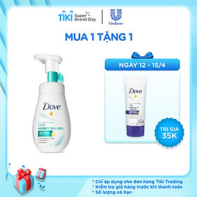 Sữa Rửa Mặt Dạng Bọt Dove Tinh Chất - Serum Cho Da Nhạy Cảm 160Ml
