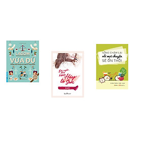 Combo 3 cuốn sách: Vừa Đủ - Đẳng Cấp Sống Của Người Thụy Điển + Đời ngắn đừng khóc hãy tô son + Sống chậm lại rồi mọi chuyện sẽ ổn