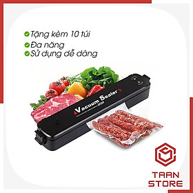 Mua Máy Hút Chân Không Thực Phẩm Túi Chè Trà Vacuum Sealer Công Suất 90w - Máy Hàn Miêng Túi Có Kèm 10 Túi Hút Chân Không