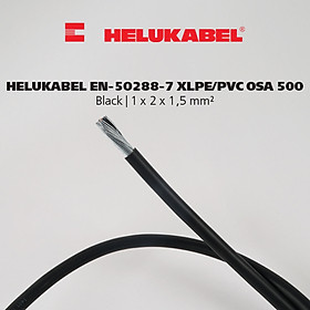 Dây cáp tín hiệu đo lường HELUKABEL EN-50288-7 XLPE/PVC OSA 500 | 1 x 2 x 1,5 mm² | Black