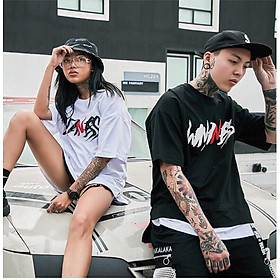 < FREESHIP > Áo thun nam nữ tay lỡ vải cotton co giãn mềm mịn form 75kg (Xs)