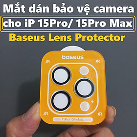 Mắt dán bảo vệ camera cho iP 15 Pro / 15 Pro Max Baseus Lens  Protector  _ Hàng chính hãng