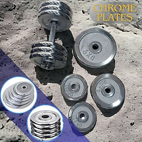 Tạ Đĩa Mạ Crom Cao Cấp Chrome Weight Plates, Đĩa Tạ Gắn Đòn Tập Tay - Phuy Tạ 27mm (1 Đĩa Tạ)