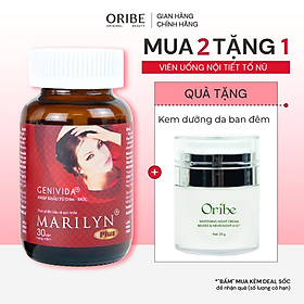Viên Uống Nội Tiết Tố Nữ Marilyn Plus Dân Khang Giảm Khô Hạn Tăng Sinh Lý Nữ Điều Hòa Kinh Nguyệt Hộp 30 viên