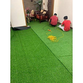 Mua Thảm cỏ sân vườn trải sàn 20mm com bo cắt liền  rộng 2m x dài 5m =10m2 cỏ dày đế dày