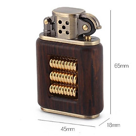 Mua Vỏ Hột Quẹt Bật Lửa Chief CF 217 Gỗ Họa Tiết Bánh Xe - Dùng Xăng Bấc Đá