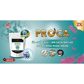 men vi sinh xử lý đáy và nước ao nuôi tôm. gói 250g