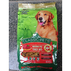 Hình ảnh Thức ăn Classic Pets 400g dành cho chó lớn hương vị thịt bò