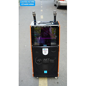 Mua Loa kéo thông minh AZPro AZ-956 - Loa kéo di động 4 tấc  3 đường tiếng  màn hình cảm ứng 17 inch - Sử dụng Android - Kết nối Wifi  Bluetooth  HDMI  USB  AUX  TF card - Chức năng livestream  hiệu ứng khán giả - Kèm 2 micro không dây UHF - Hàng chính hãng