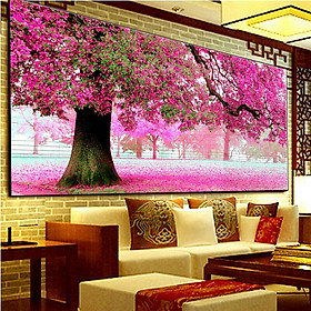 Mua Tranh thêu chữ thập thêu kín  CÂY HỒNG TÌNH YÊU  (153×70cm) chưa thêu