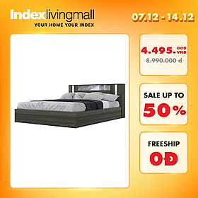Mua Giường ngủ đơn 1m6 MARYDEL bằng gỗ công nghiệp thiết kế hiện đại  màu gỗ đậm sang trọng  kết hợp kệ đầu giường | Index Living Mall - Phân phối độc quyền tại Việt Nam
