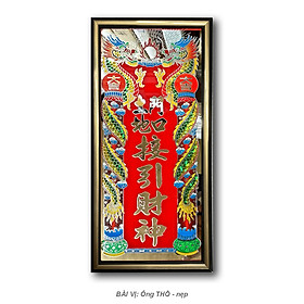 Mua Bài vị thờ Táo Quân  Ông Táo  Ông Thiên  Ông Địa Nẹp nhỏ cao 25cm ngang 12cm