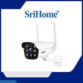 Camera Wifi Srihome 5MP SH034 - Camera quan sát màu ban đêm - Hàng Nhập Khẩu