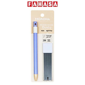 Bút Chì Bấm 2.0 mm Kèm 9 Ngòi Thay Thế - Mokoha M-MP002 - Màu Tím
