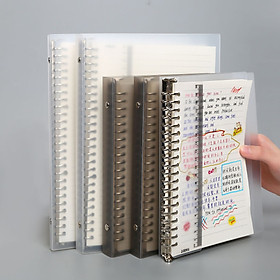 Binder Bìa Còng Lò Xo Nhựa Mờ Khổ A5/B5