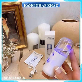 Máy phun sương tạo độ ẩm bình xịt khoáng nano xông chăm sóc cho da mặt cầm tay mini