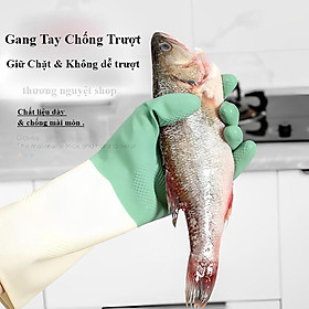 Mua Găng Tay Rửa Chén Nhà Bếp Vệ Sinh Việc Nhà Cao Su Giặt Găng Tay Chống Thấm Nước