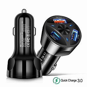 Mua Tẩu Sạc Nhanh 3 Đầu Cắm USB 7A - USB Quick Charger 3.0 - PD20W Cho Các Dòng iPhone  Samsung  Huawei