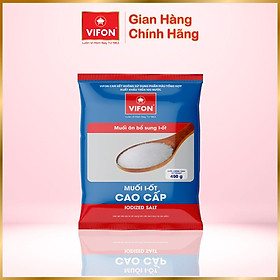 Thùng 24 Gói Muối tinh sấy I- Ốt Cao Cấp VIFON 450g Gói