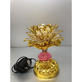 Đèn thờ điện hoa sen đổi màu kiêm máy Niệm Phật