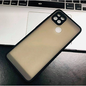 Ốp lưng trong nhám viền Shield Matte Color bảo vệ camera cho OPPO A15