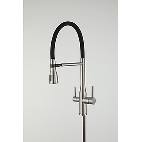 Mua VÒI BẾP CAO CẤP 3 ĐƯỜNG NƯỚC TÍCH HỢP RO NHẬP KHẨU NGA GAPPO G4399-75 CẦN MỀM ĐẦU CHỤM LOE MÀU INOX - HÀNG CHÍNH HÃNG