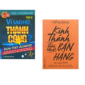 Combo 2 cuốn sách: Vì Sao Họ Thành Công 2 ? + Kinh Thánh Về Nghệ Thuật Bán Hàng