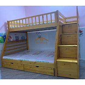 Mua Giường 2 Tầng Xuất Khẩu Gỗ thông New Zealand  (1m-1m4) – Vàng GT292
