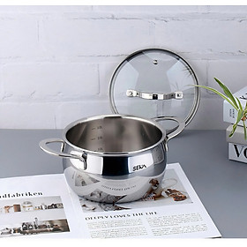 Mua Nồi Canh SEKA Inox Cao Cấp Size 16cm  20cm  26cm nồi hầm kho thịt kho cá  nồi dùng cho mọi loại bếp