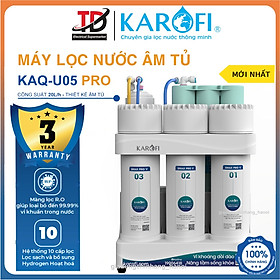 Máy Lọc Nước Để Gầm Karofi KAQ-U05 Pro, Lõi RO 100 GPD Của Mỹ, Công Suất Lọc 20L/h, Hàng Chính Hãng