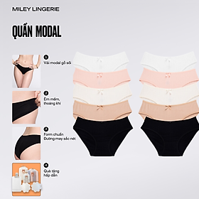 Bộ 10 Quần Lót Nữ Modal Miley Lingerie - Giao Màu Ngẫu Nhiên - Size M