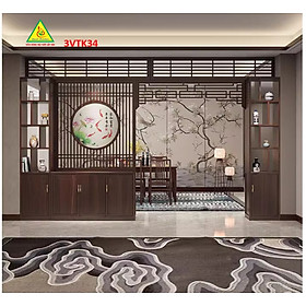 Mua Vách ngăn phòng khách   vách ngăn phòng khách hiện đại 3VTK34 - Nội thất lắp ráp