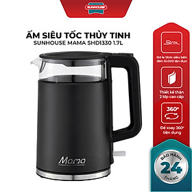 Mua Ấm Siêu Tốc Thủy Tinh Sunhouse SHD1330 (1.7 Lít) - Hàng Chính Hãng