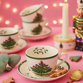 Mua Bộ chén trà họa tiết Giáng Sinh nhập khẩu Anh Quốc PM Xmas Tree XT1130-X