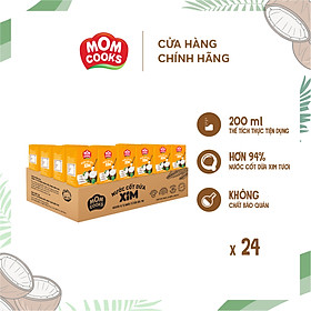 Thùng 24 Hộp Nước Cốt Dừa Mom Cooks 200ml Hộp