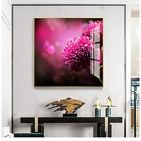 Tranh treo tường Mica Decor Hoa Thược Dược cao cấp. , Khung hợp nhôm chống ẩm, bền, đẹp, nhiều kích thước. Phù hợp nhiều không gian sang trọng