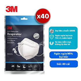 Khẩu trang 3m 9013 đạt chuẩn kn95, ngăn ngừa bụi mịn pm2.5 trắng/đen