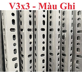 Thanh Sắt V Lỗ Đa Năng V3x3cm dày 1,7mm chiều dài 2m - Hàng Chính Hãng