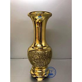 Mua Lọ cắm hoa thờ cúng bằng đồng cỡ to cao 36cm - Đồ thờ cúng phong thủy Tịnh Phương
