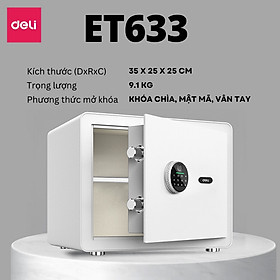 Mua Két Sắt Vân Tay DELI  Két Sắt Điện Tử Thông Minh Chống Cưa Cắt Chống Cháy An Toàn Bảo Vệ Tài Sản