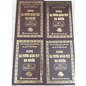 Kinh Đại Phương Quảng Phật Hoa Nghiêm Trọn Bộ 4 Tập - Bìa Cứng