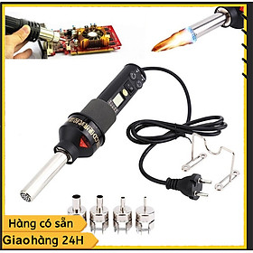 Mua Máy thổi hơi nóng 450W  Màn hình kỹ thuật số Micro làm lại Trạm hàn Máy nhiệt (Phích cắm 220V)