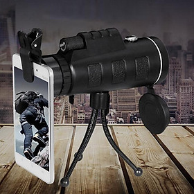 Mua Ống nhòm một mắt phóng đại 40X tích hợp giá đỡ thông minh hỗ trợ kẹp điện thoại ( TẶNG QUẠT MINI VỎ THÉP CẮM CỔNG USB THÂN UỐN DẺO )